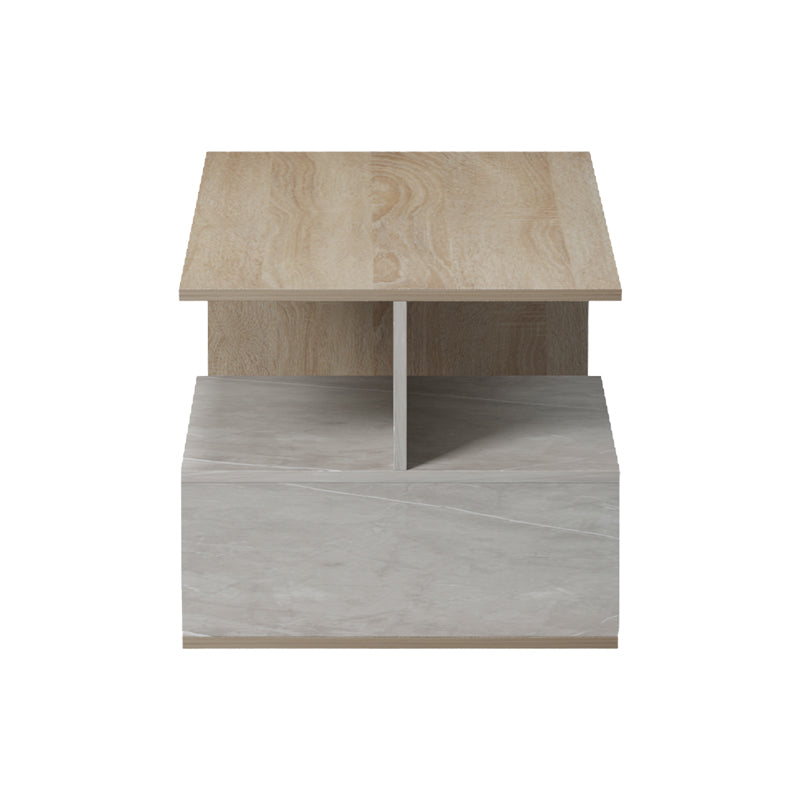 Masuta de cafea Kelena, Aspect marmura, Sonoma-Bej-Marmura, 90x51x43 cm