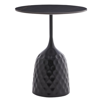 Masuta de cafea Kousien piatra sinterizata neagra D50x60 cm
