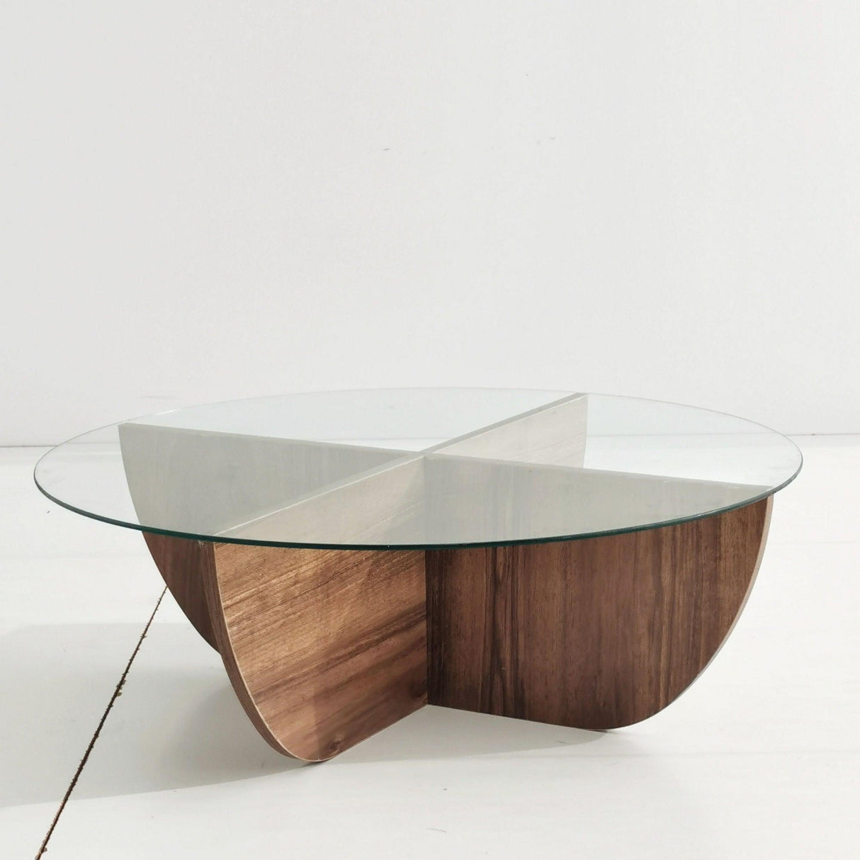 Masuta de cafea Lily - Walnut, Nuc, 90x30x90 cm