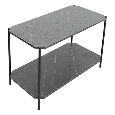 Masuta de cafea Mara, gri inchis - negru, 80x40x55 cm, perspectiva suplimentara