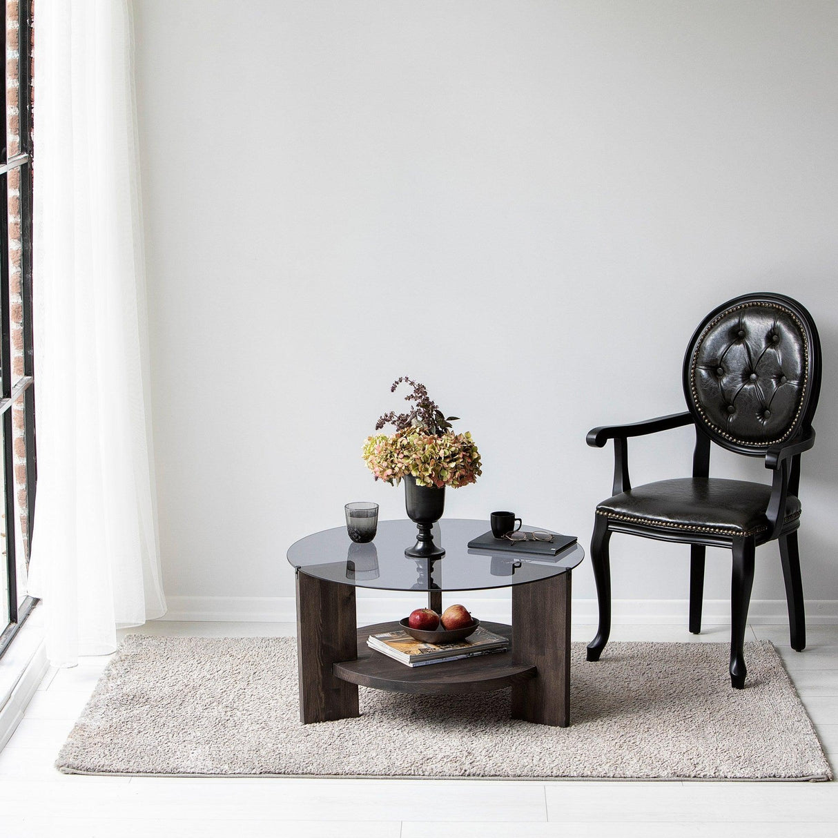 Masuta de cafea Mondo - Dark Grey, Gri, 75x40x75 cm