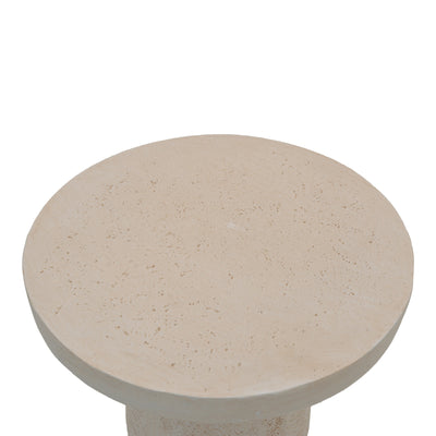 Masuta de cafea Morena, Crem, D50x62 cm, detaliu produs
