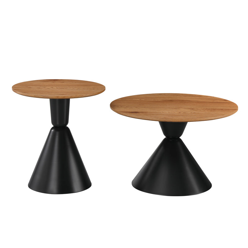 Masuta de cafea Obsidian, Metal, Negru