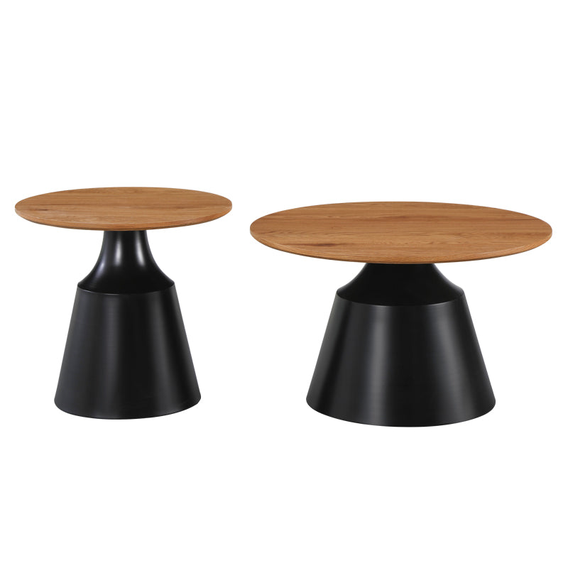 Masuta de cafea Parquet, Metal - Negru