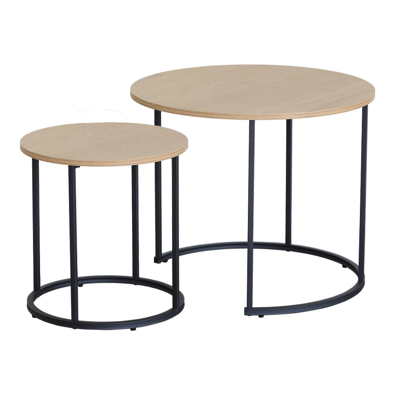 Masuta de cafea Pelanda, Metal, Stejar