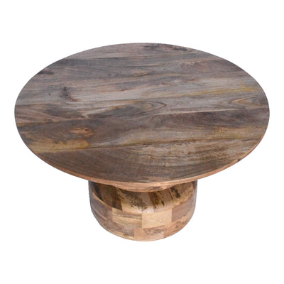 Masuta de cafea Perlon, Nuc, D80x45 cm, detaliu produs
