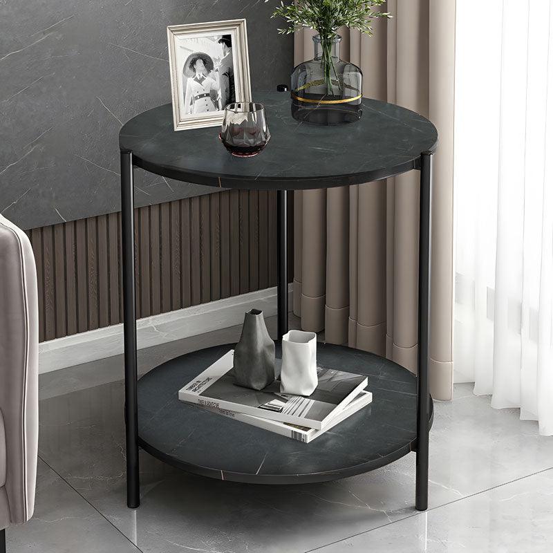 Masuta de cafea Rhythm, negru - negru, D48x60 cm, imagine suplimentara