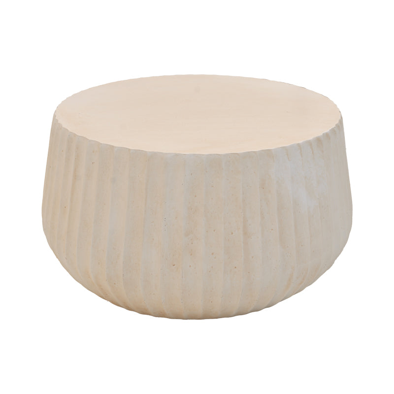 Masuta de cafea Rongo, Crem, D80x41 cm