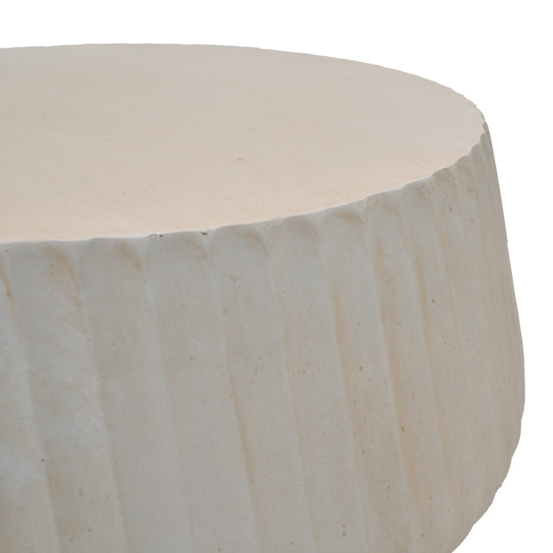Masuta de cafea Rongo, Crem, D80x41 cm