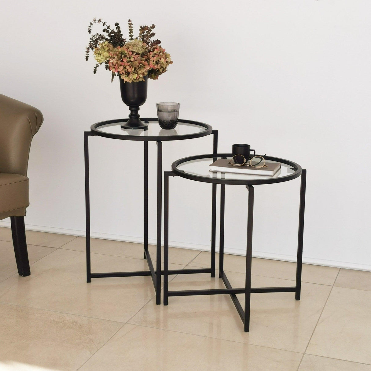 MASUTA DE CAFEA S412, Negru, 50x60x50 cm