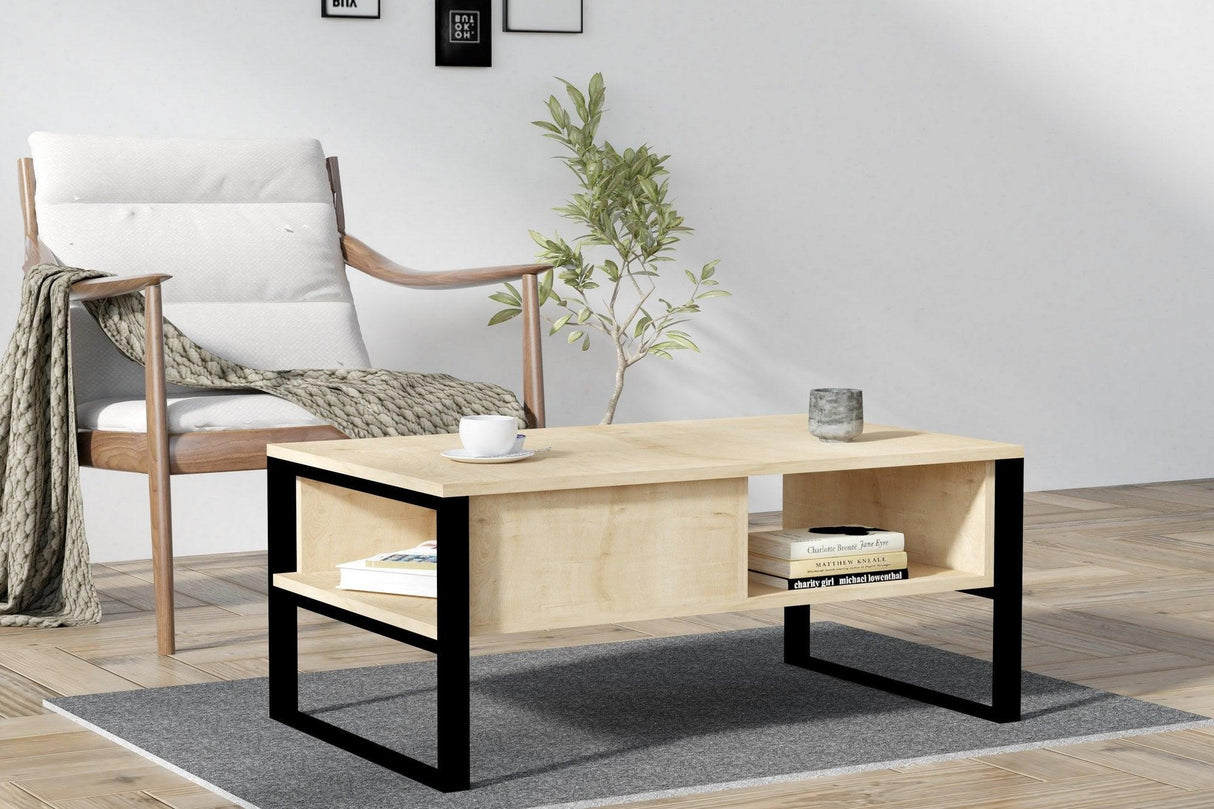 Masuta de cafea Sarafina, Stejar, 100x60x44 cm