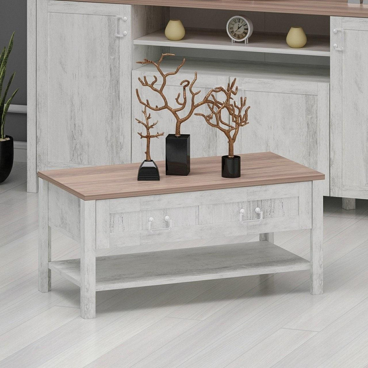 Masuta de Cafea Sento, Stejar, 90x42x45 cm