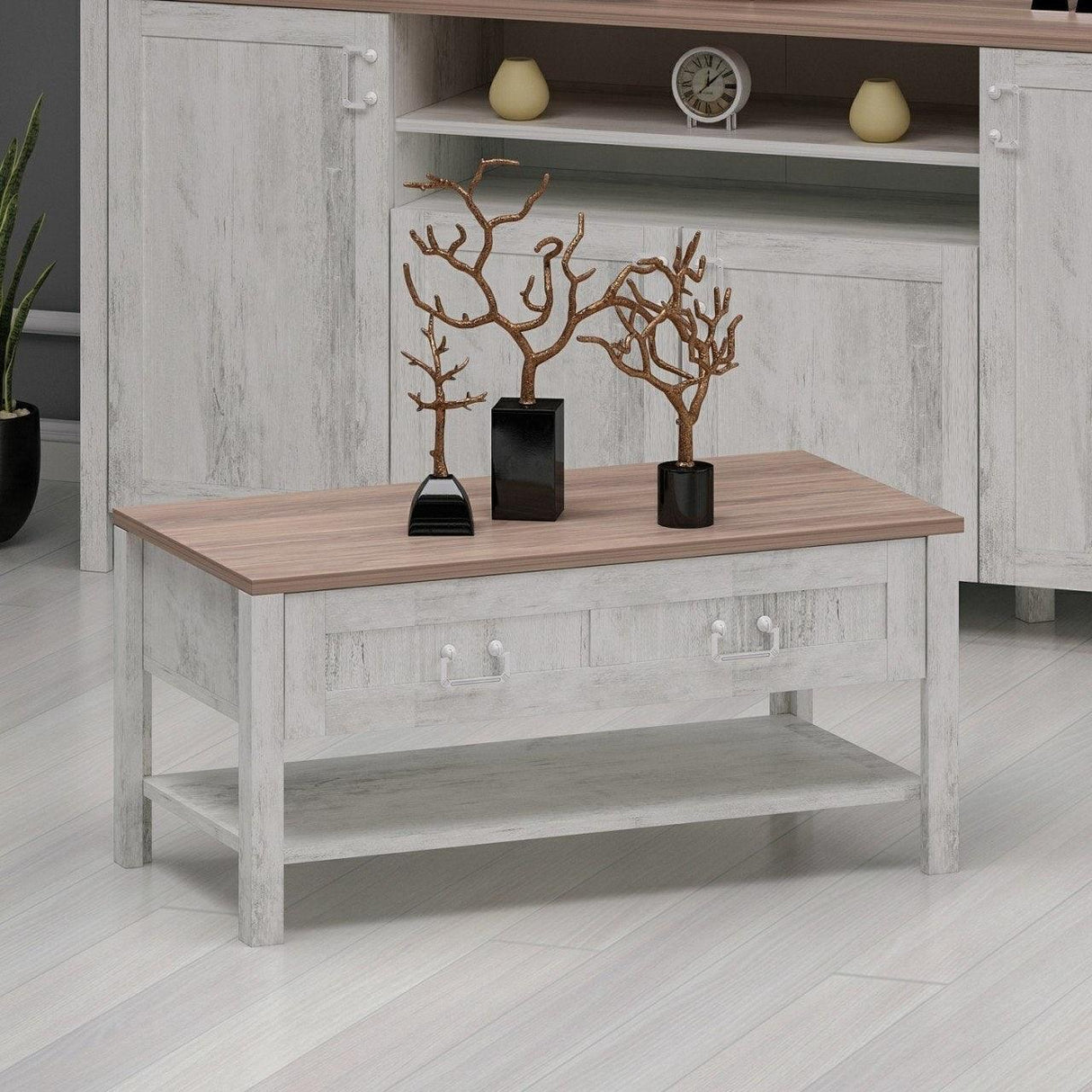 Masuta de Cafea Sento, Stejar, 90x42x45 cm