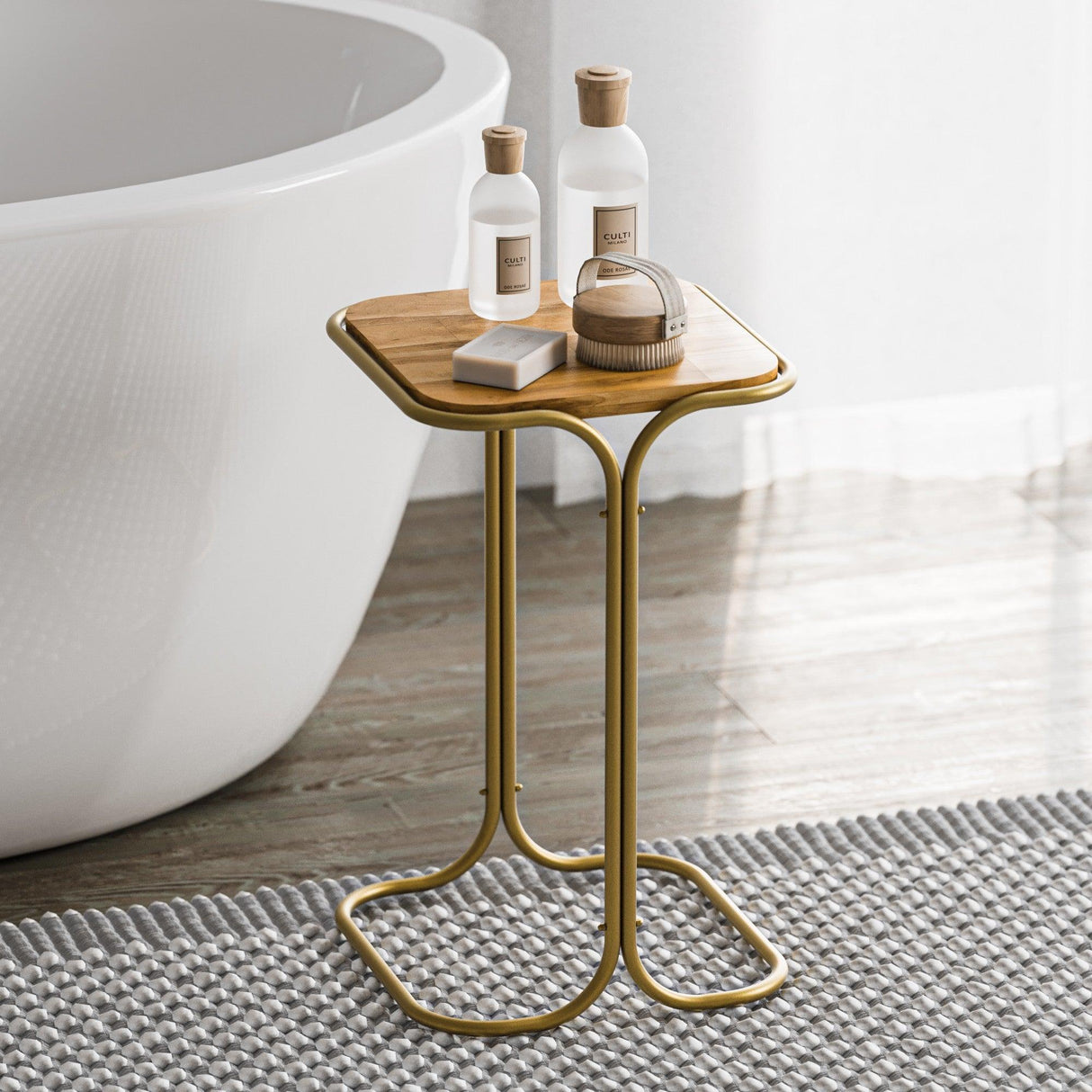 Măsuță de cafea SHB-001-C, Aur, 30x52x30 cm