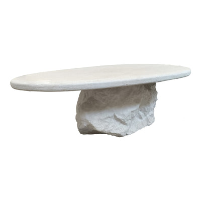 Masuta de cafea Zinol, MDF, Alb, 105x62x32 cm, imagine ambient