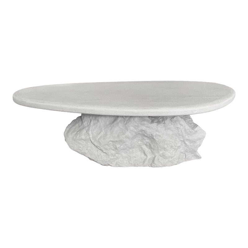 Masuta de cafea Zinol, MDF, Alb, 105x62x32 cm