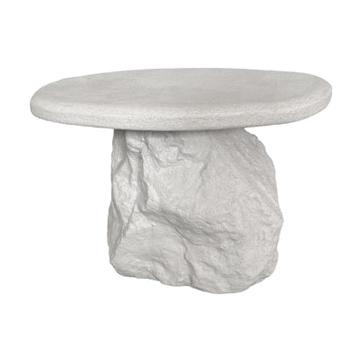 Masuta de cafea Zinol, MDF, Alb, D58x41 cm, imagine ambient