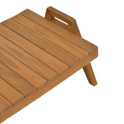 Masuta de plaja Kally Boho, Natural, 60x50x34 cm, detaliu produs
