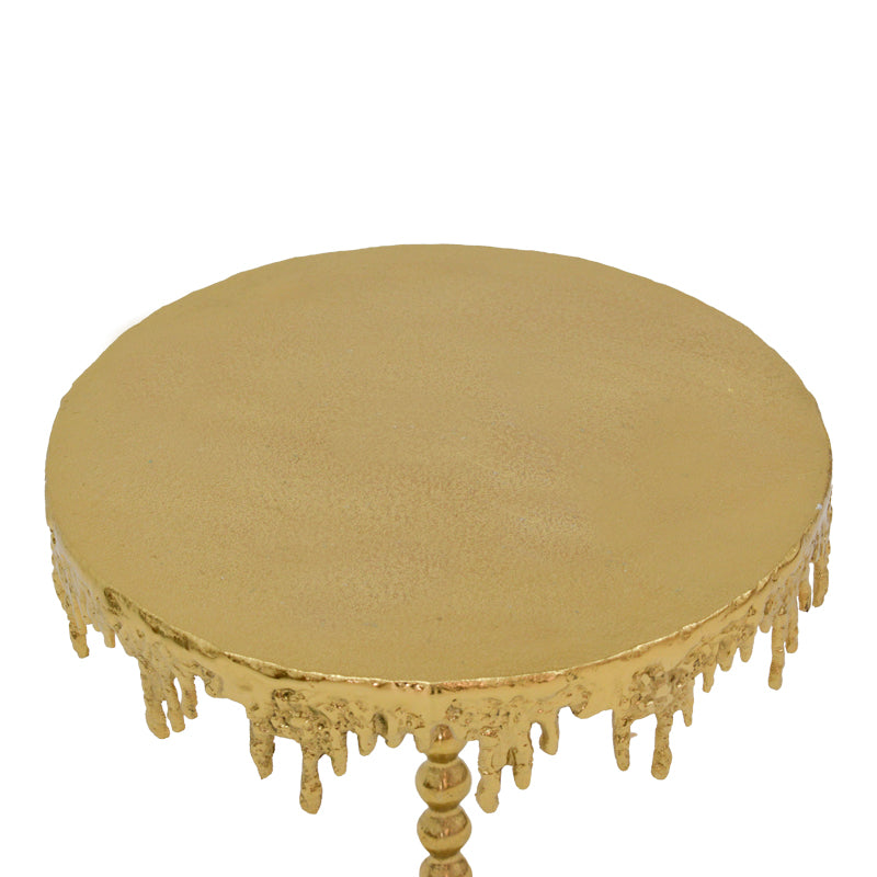 Masuta laterala Fropio metal, auriu, 40x40x44 cm, imagine suplimentara