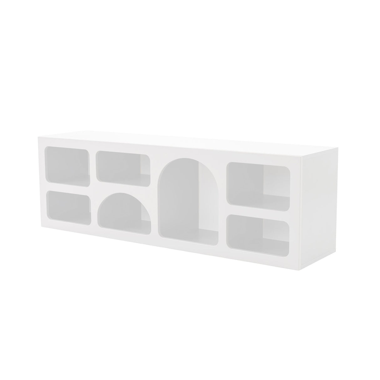 Mobila Lorin, Alb - Anthracite, 160x38 cm - Alb