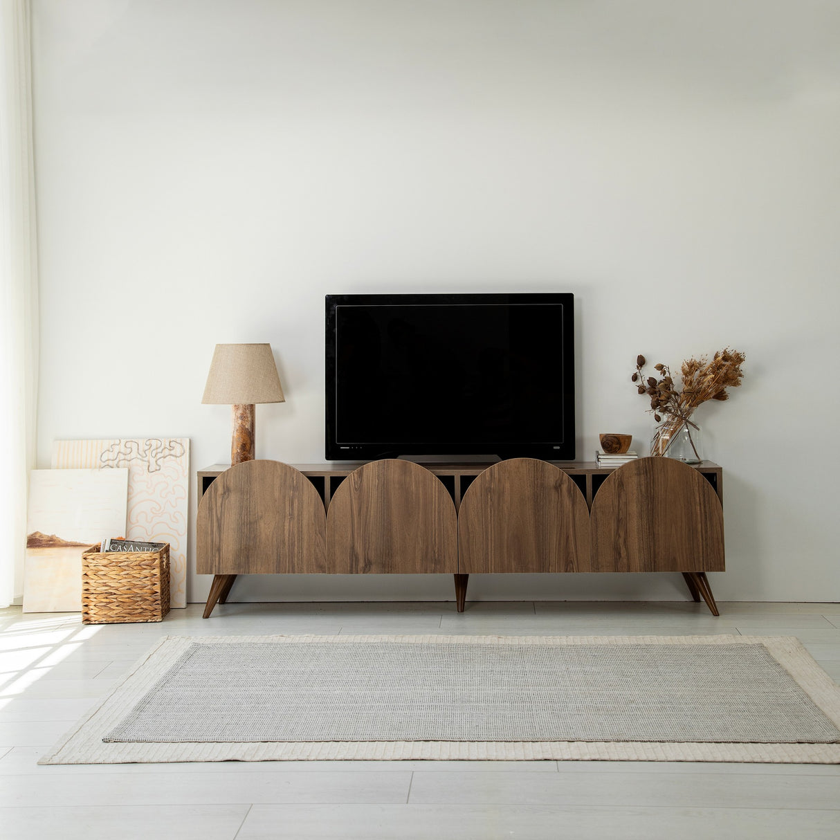 Mobile Mesta, 180x35 cm - Walnut