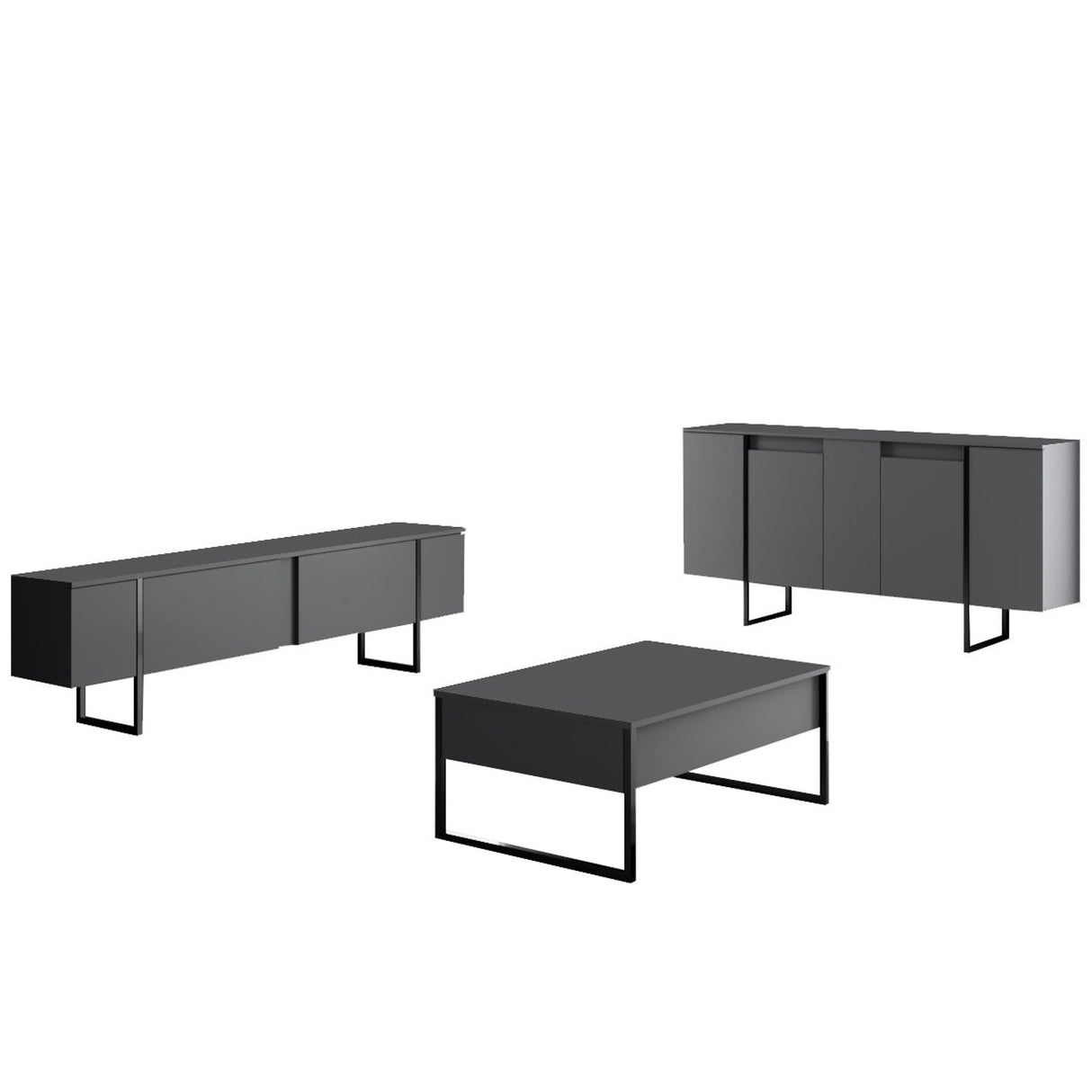 Mobilier de Lux, 160x35 cm - Anthracite
Black