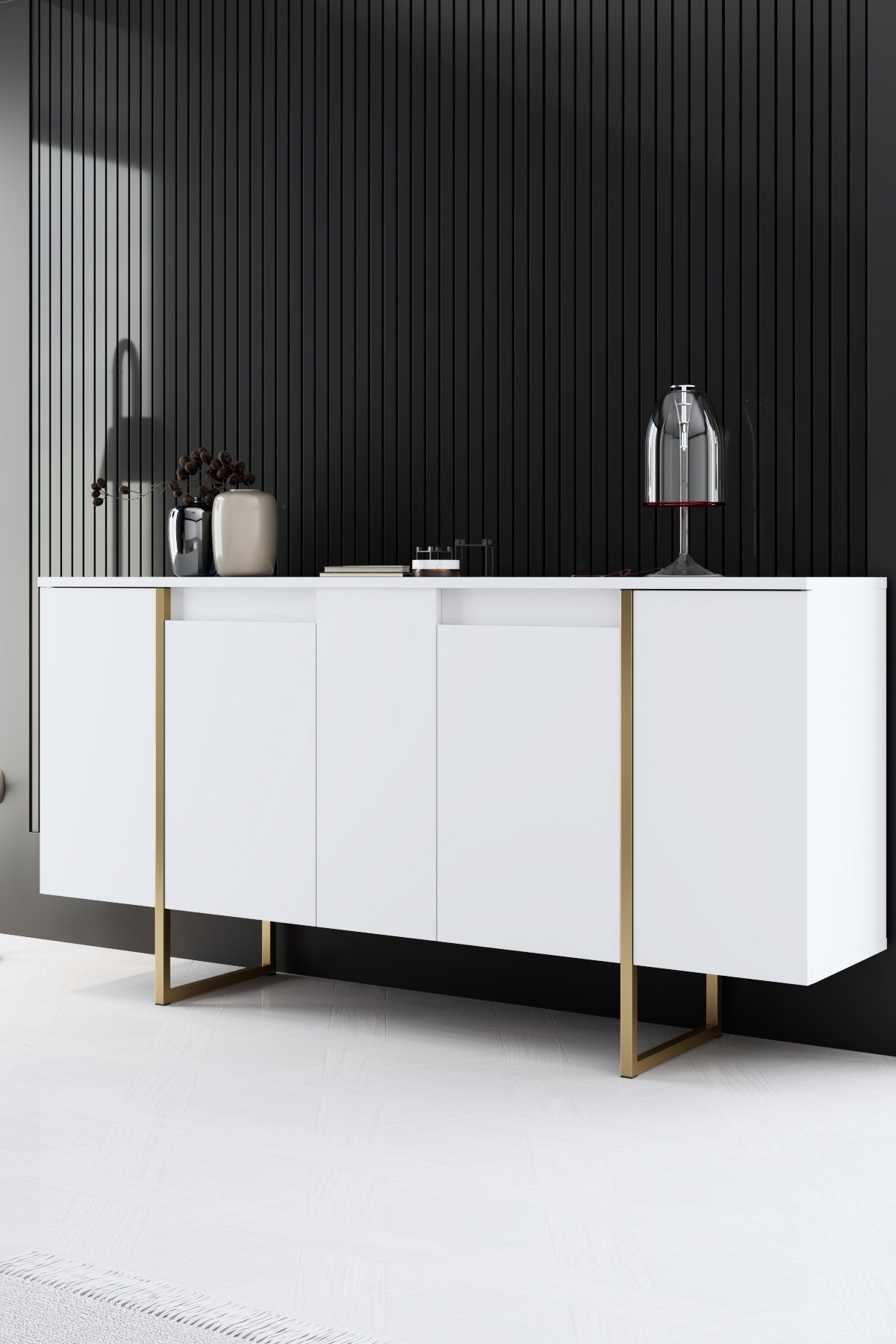 Mobilier de Lux, 160x35 cm - White
Gold