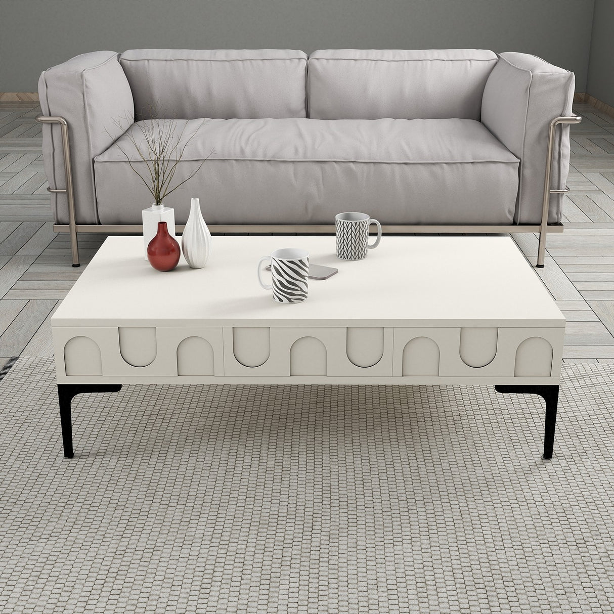Mobilier Lyon 32, 105x60 cm - Cream
Black