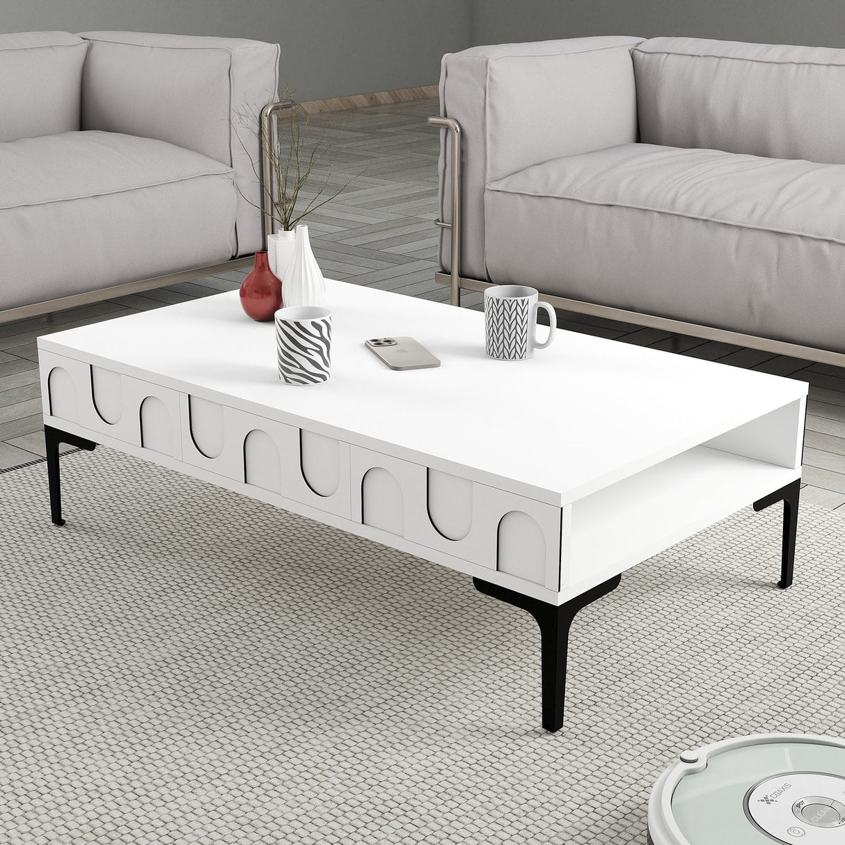 Mobilier Lyon 32, 105x60 cm - White
Black