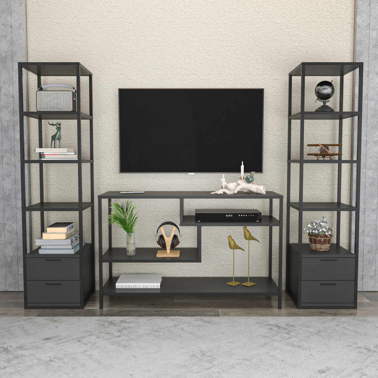 Mobilier Robbins, 198x39 cm - Gri