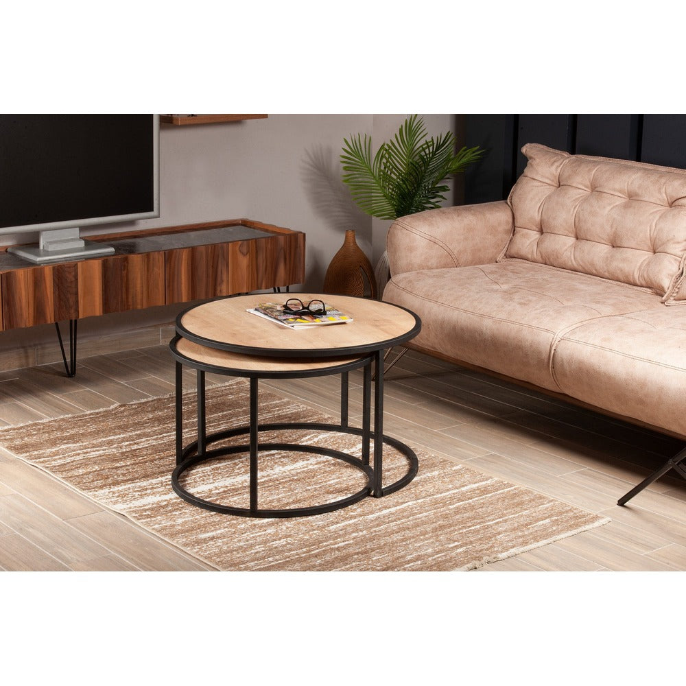 Mobilier Tambur, Oak Black - Alb, 80x80 cm - Oak
Black