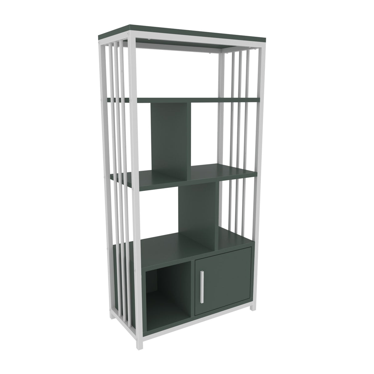 Mobilier Valero, Alb - Negru, 60x30 cm - Alb