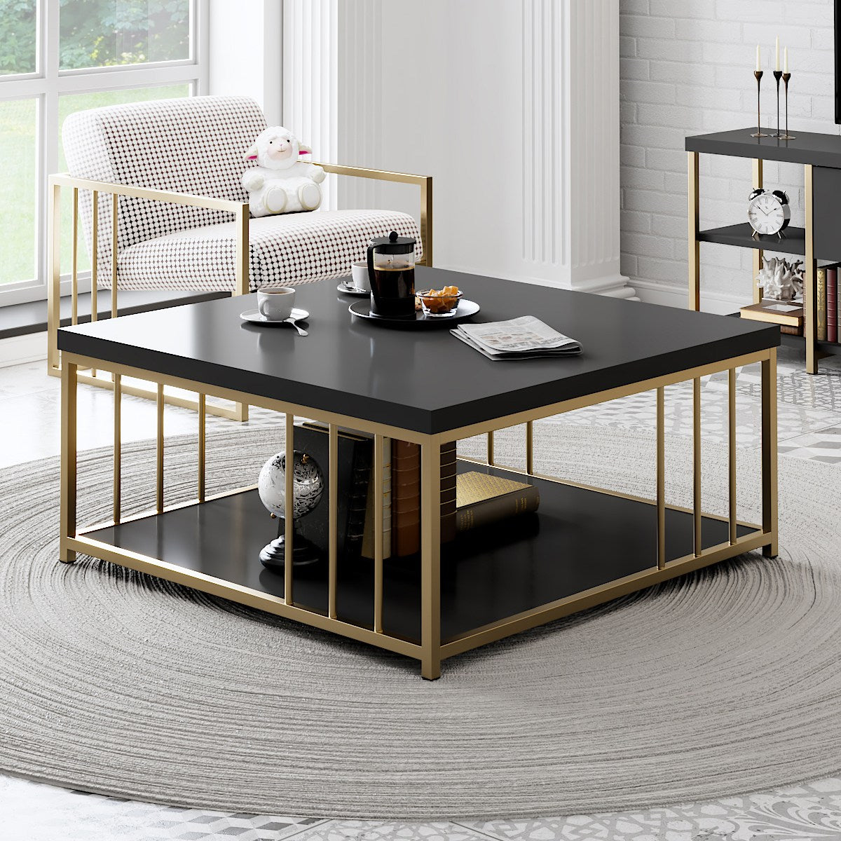 Mobilier Zenn, 90x90 cm - Anthracite
Gold