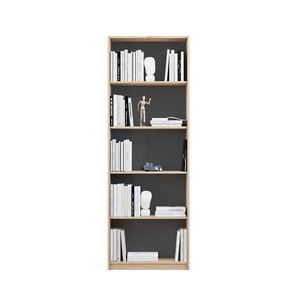 Biblioteca Adore Modern, 5 rafturi, 64x182x26 cm - Stejar