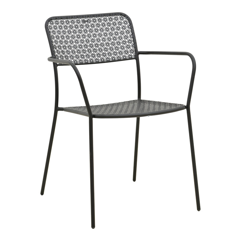 Moraja Federal set 5 piese negru metal, 140x80x72 cm