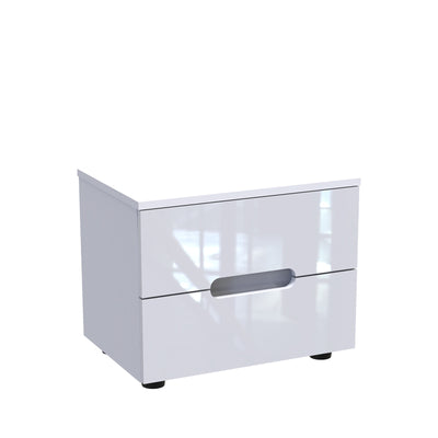Noptiera Afina mdf Alb lucios 50x35x41 cm