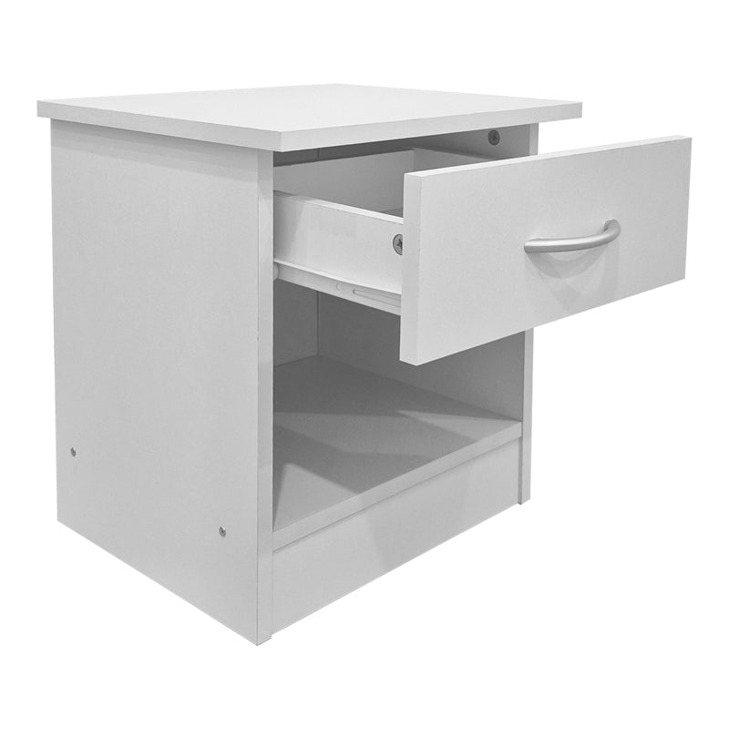 Noptieră Bedy bedside masă, alb, 40x34x42 cm - Alb
