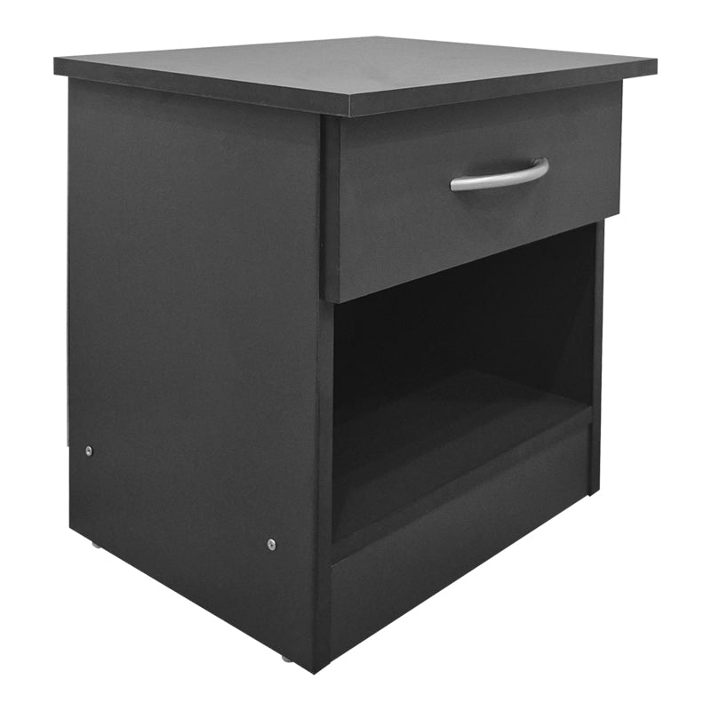 Noptieră Bedy bedside masă, alb, 40x34x42 cm - Antracit