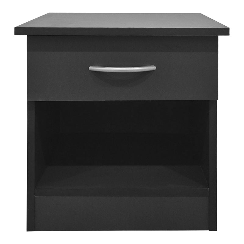 Noptieră Bedy bedside masă, alb, 40x34x42 cm - Antracit
