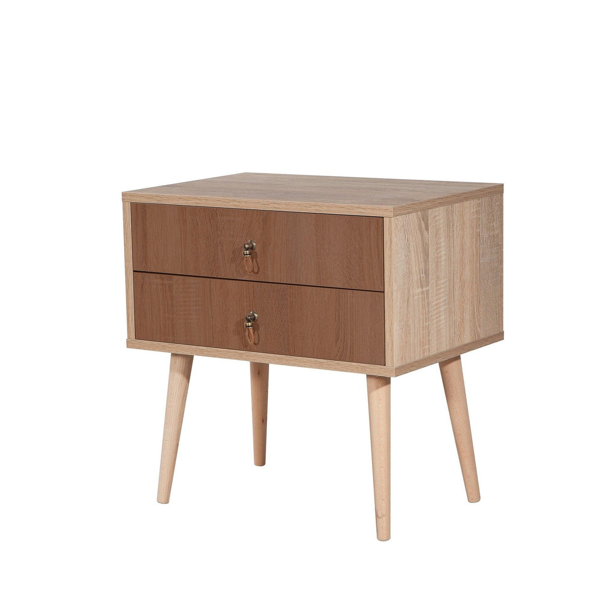 Noptiera City Two Form Nightstand, Multicolor, 61x40x60 cm