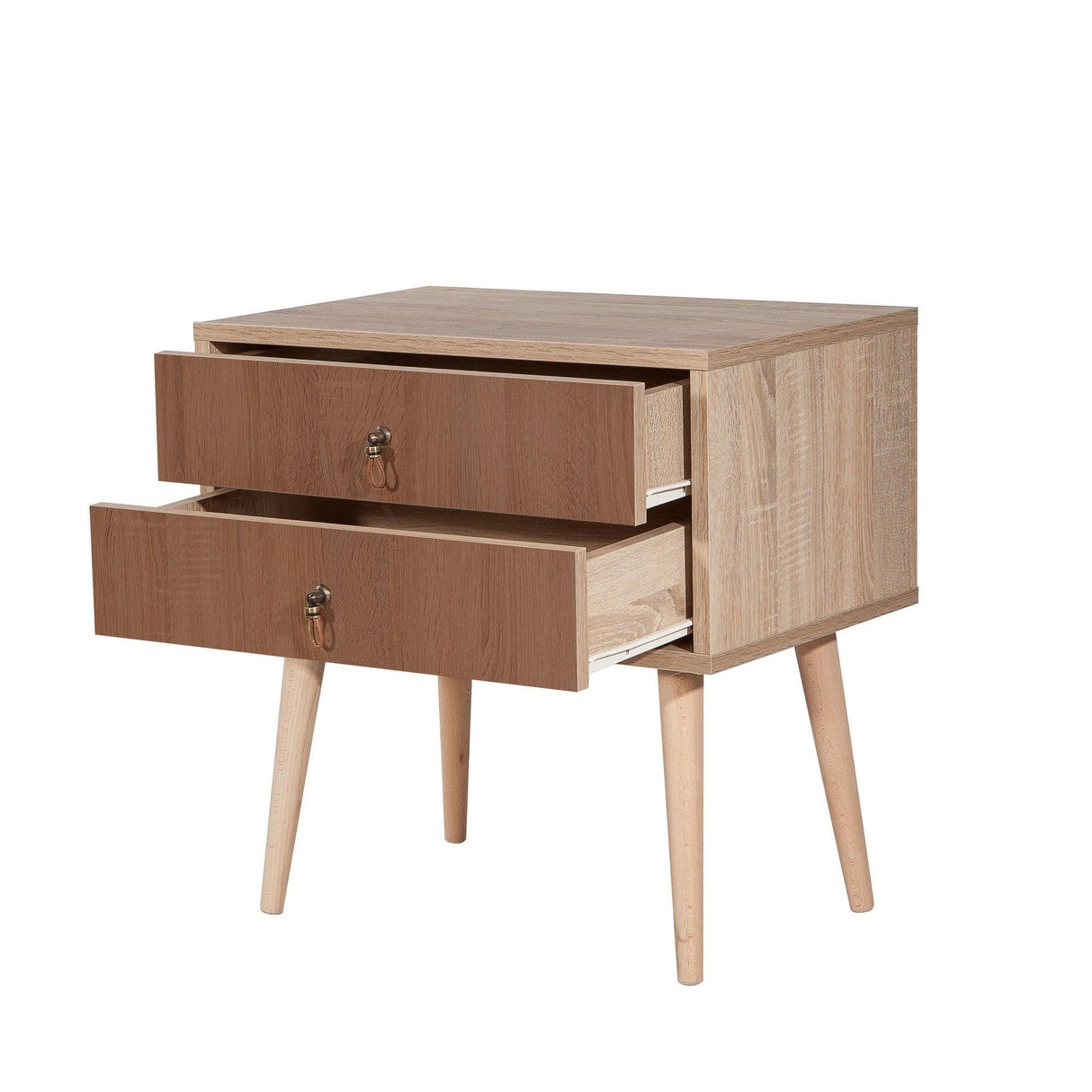 Noptiera City Two Form Nightstand, Multicolor, 61x40x60 cm