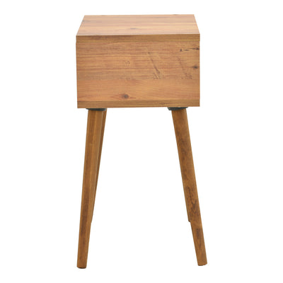 Noptiera cu spatiu de depozitare Hank, Lemn, Natur, 45x30x60 cm, detaliu produs