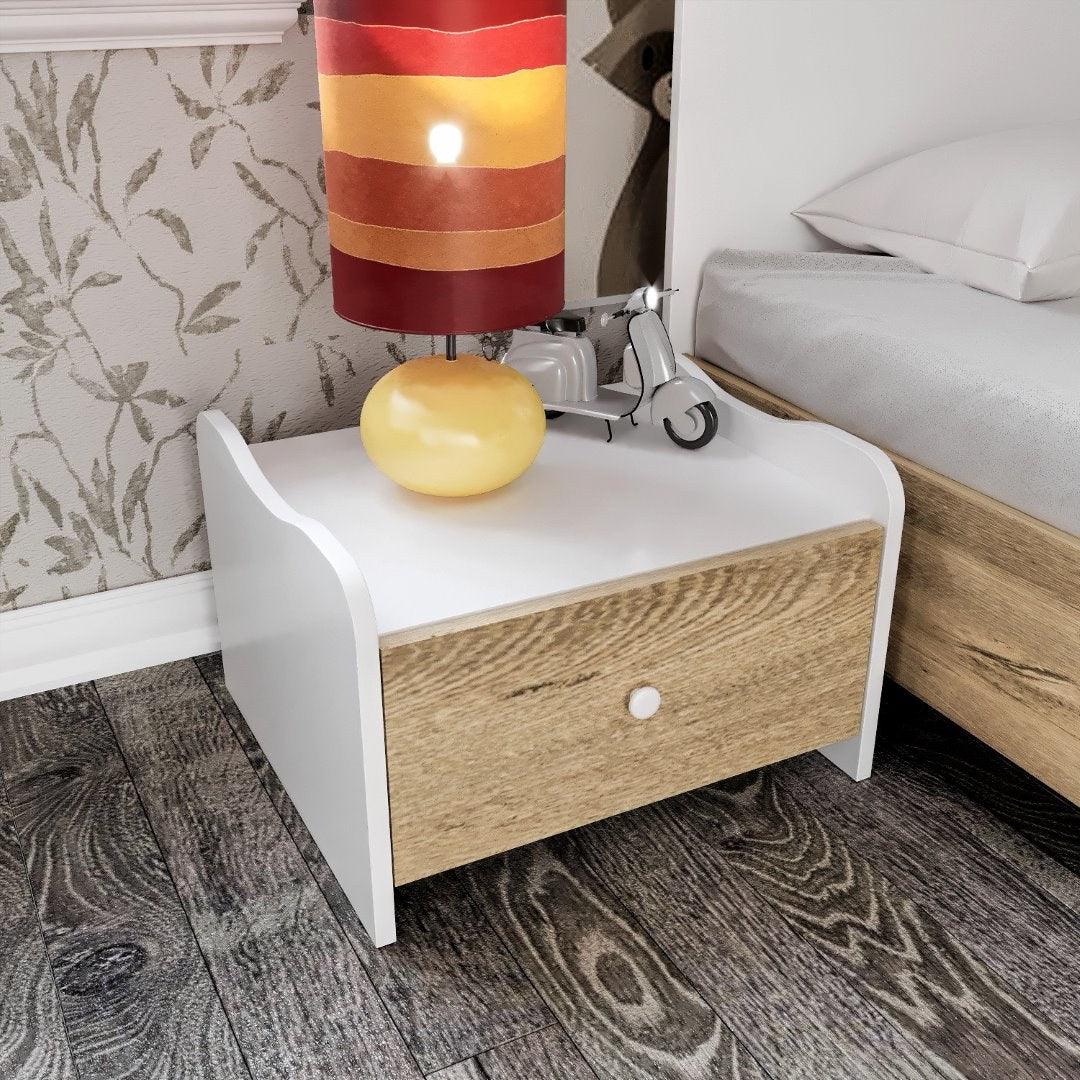 Noptiera Tavsan - Oak, Stejar, 35x38x48 cm