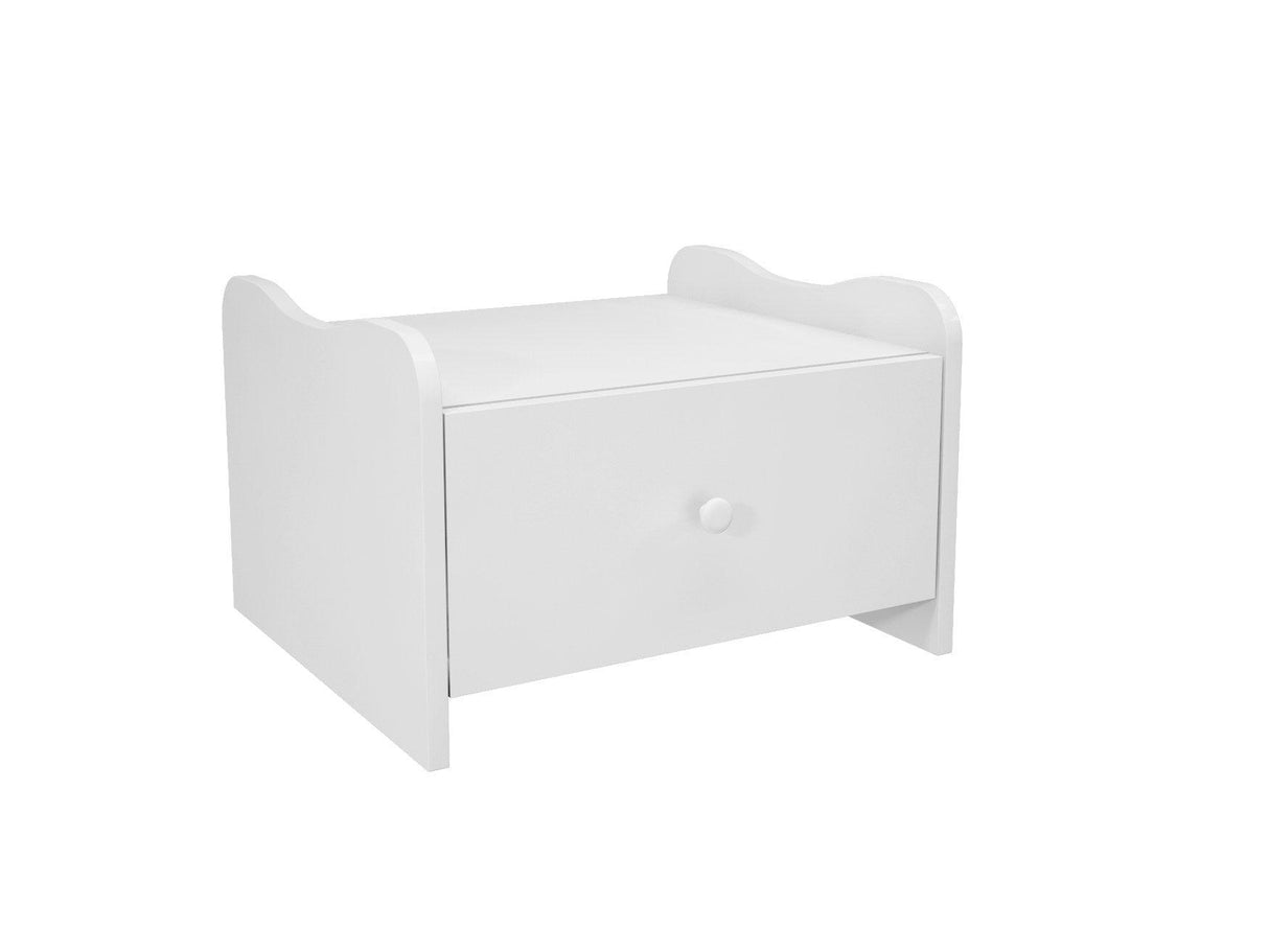 Noptiera Tavsan - White, Alb, 35x38x48 cm