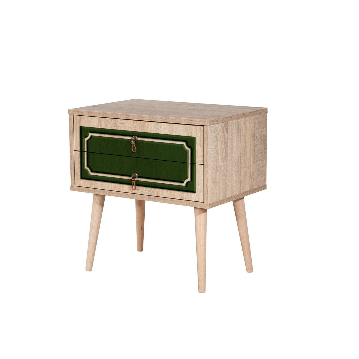 Noptiera Two - Nightstand 10, Stejar Sonoma, 61x40x60 cm