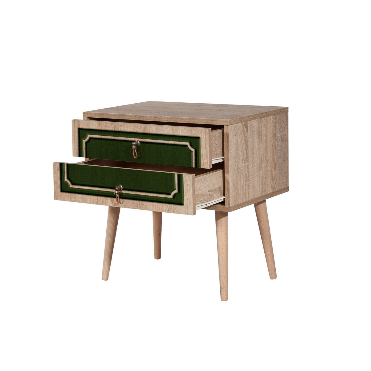 Noptiera Two - Nightstand 10, Stejar Sonoma, 61x40x60 cm