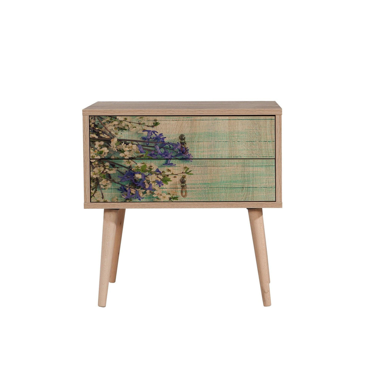 Noptiera Two - Nightstand 12, Stejar Sonoma, 61x40x60 cm