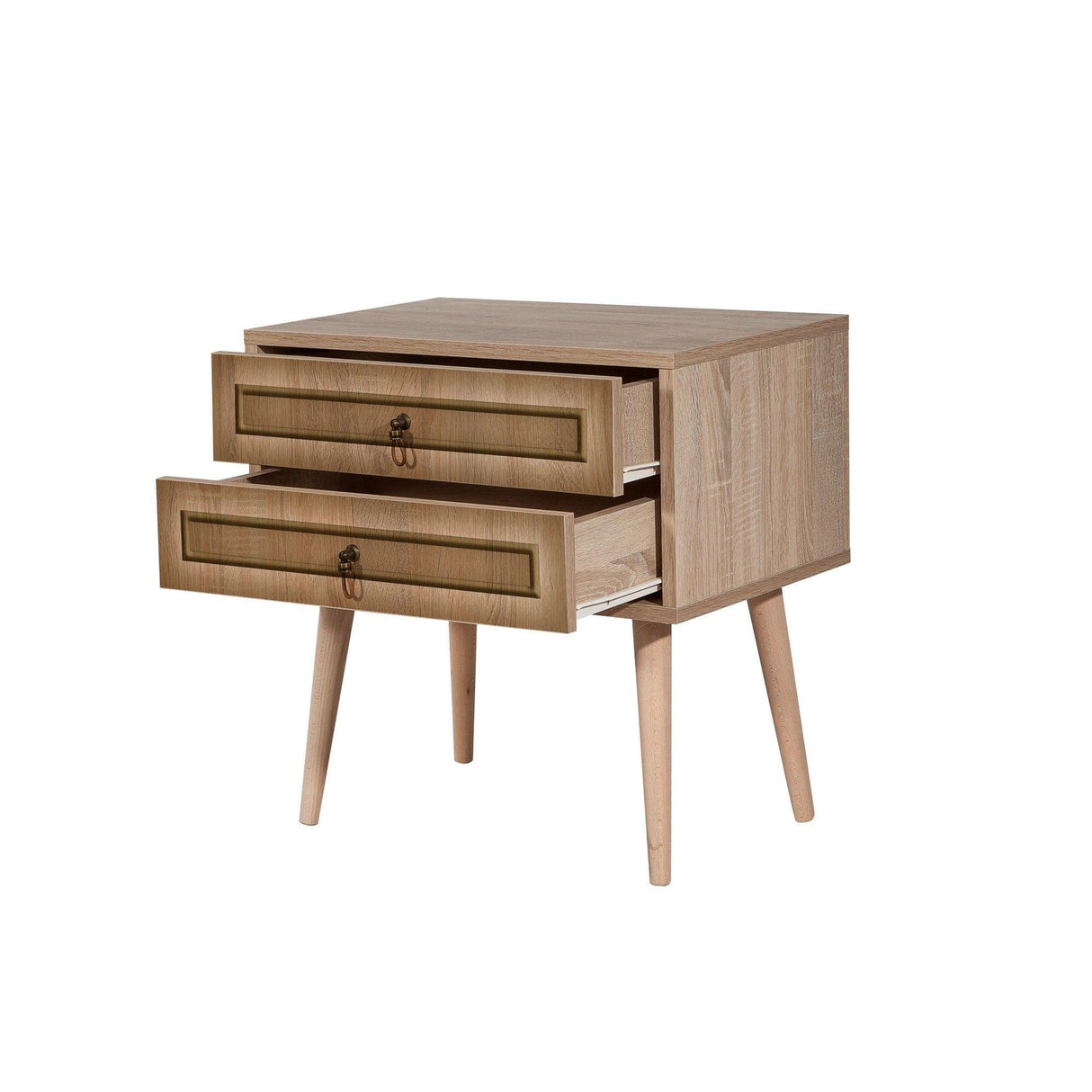 Noptiera Two - Nightstand 5, Stejar Sonoma, 61x40x60 cm
