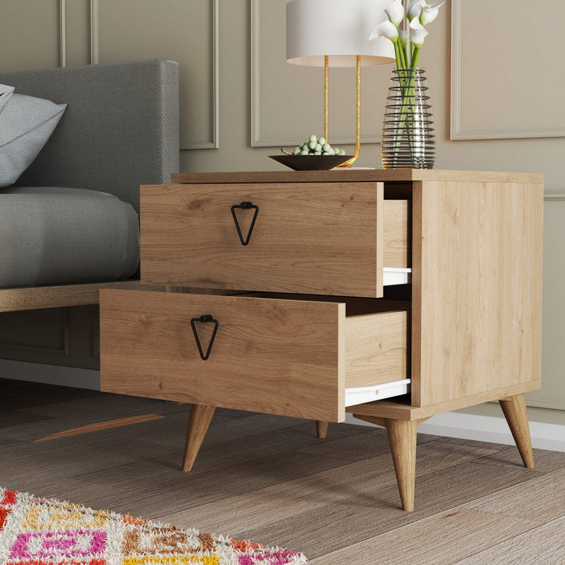 Noptiera Versa-Ce 3632, Stejar, 45x55x52 cm