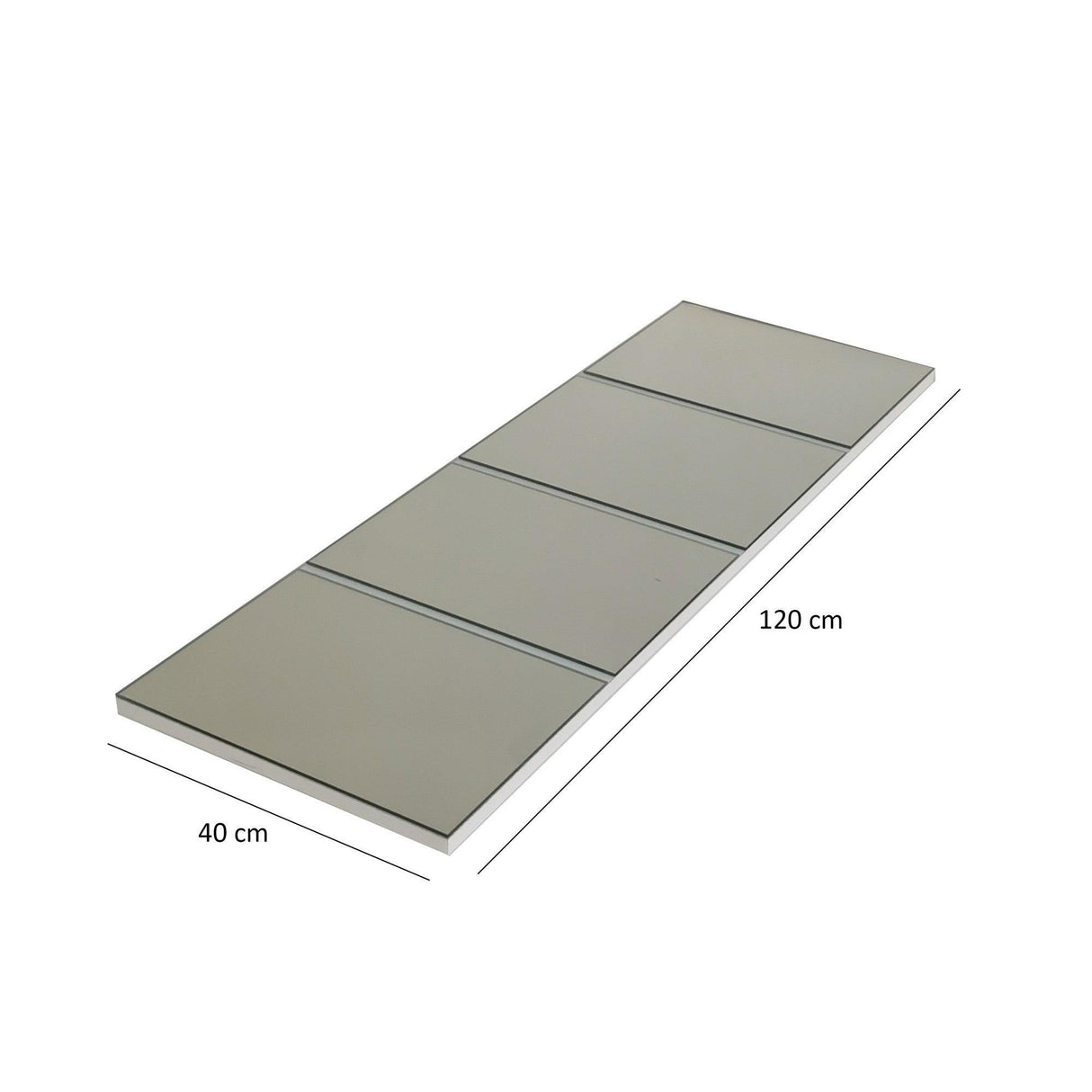 Oglindă A352, Alb, 3x120x40 cm